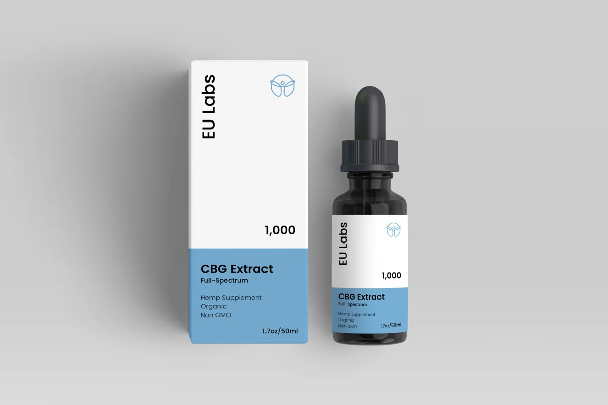 Amber dropper bottle of full-spectrum CBG oil, 1000mg — CBD Oil Gold Coast